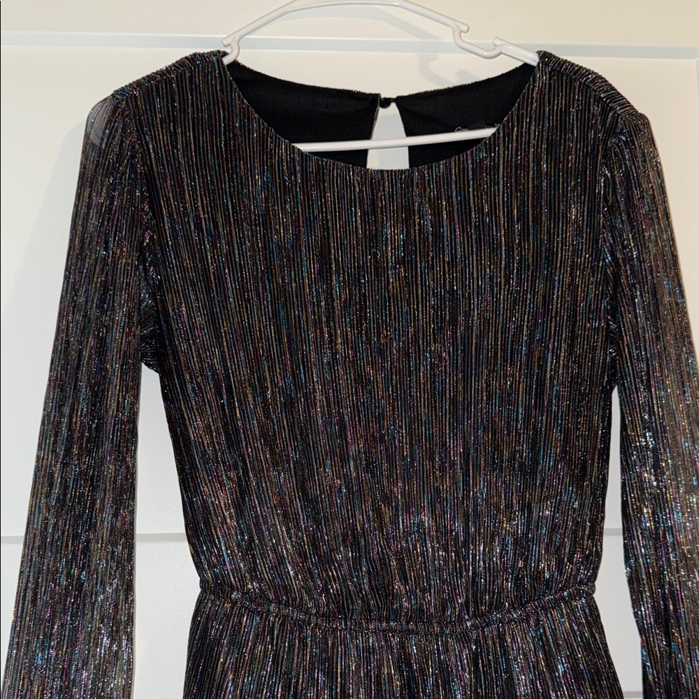 Elegant Black Metallic Dress